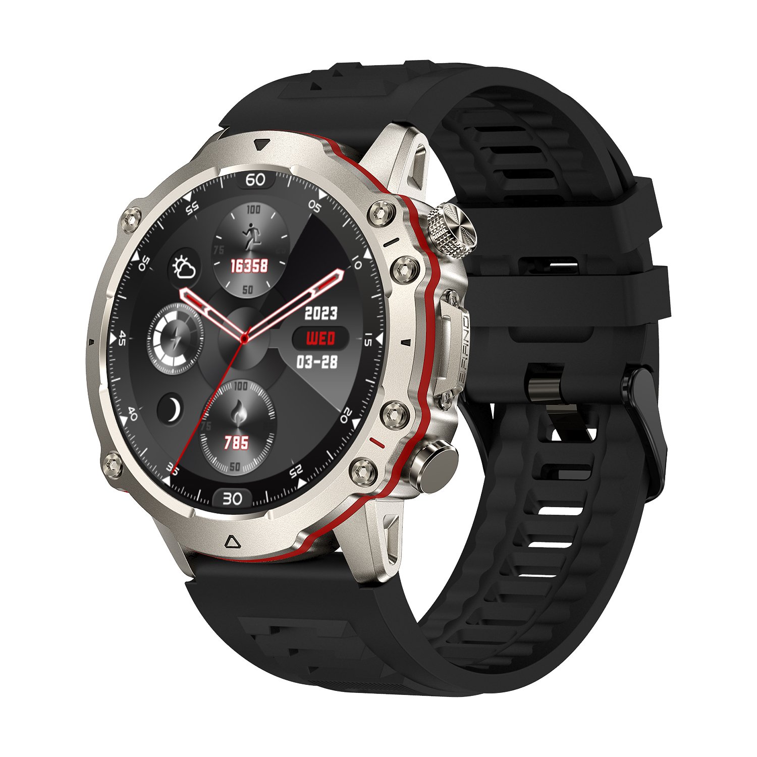 FW09 Sport outdoor Smart watch 2023 1.43 inch AMOLED screen BT call IP68 Measure multiple heart rate Blood Pressure Test watch