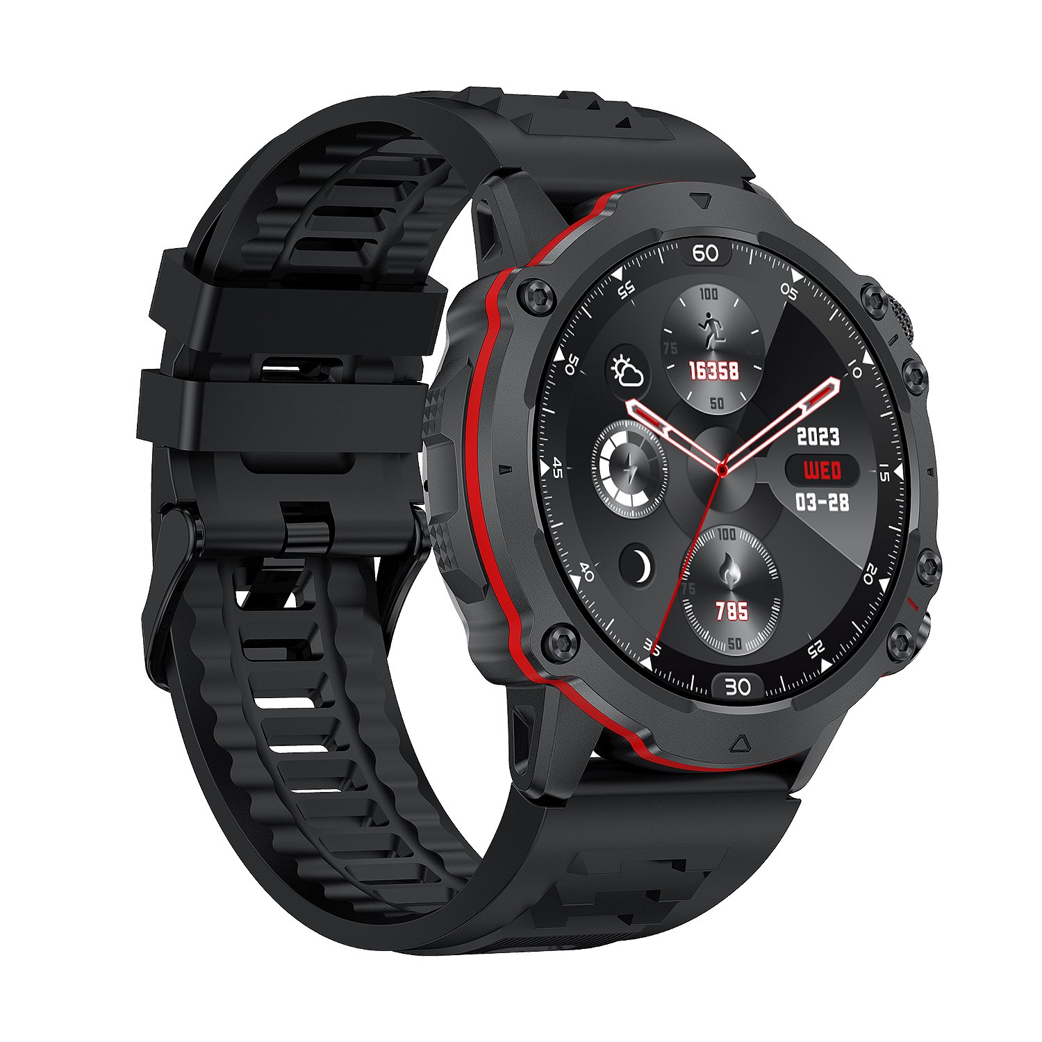 FW09 Sport outdoor Smart watch 2023 1.43 inch AMOLED screen BT call IP68 Measure multiple heart rate Blood Pressure Test watch