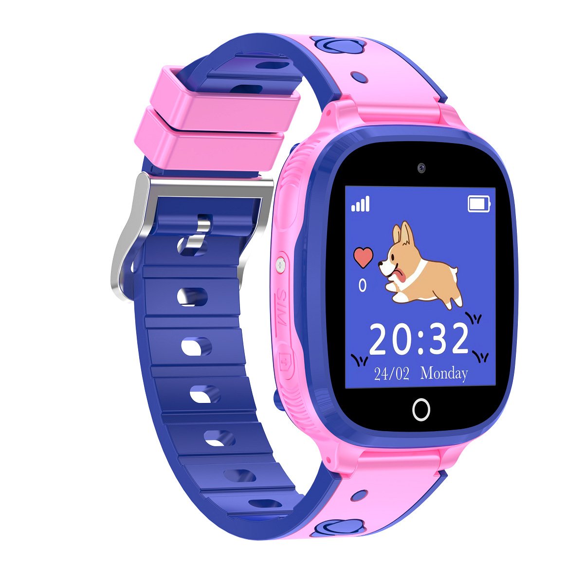 Dual cameras 4G kids smart watch with calling Lbs Wifi Location Video 1.69 inch Smart Watches For Kids