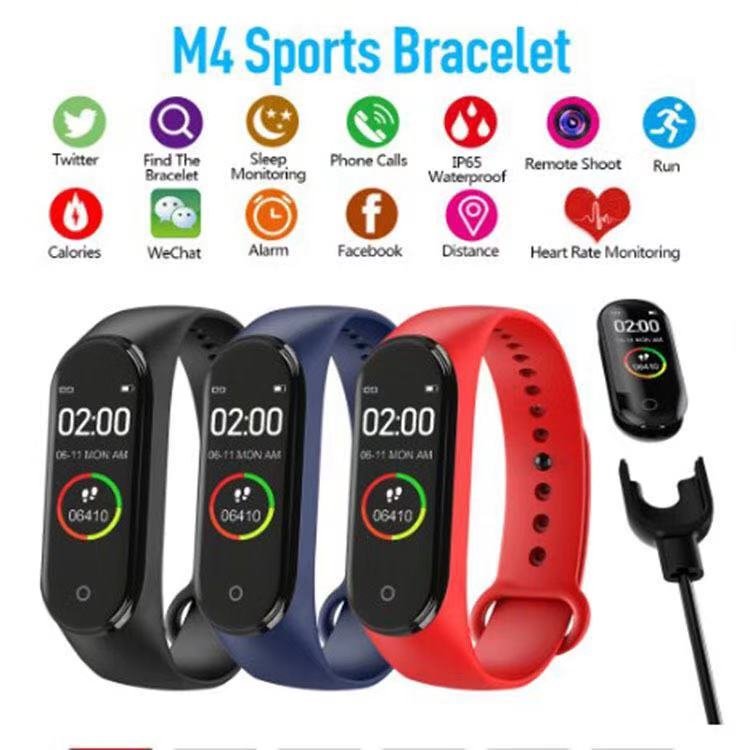 2021 Smart Watch For Boys In Low Price With Lights Fitpro Smartwatch M4 Smart Bracelet