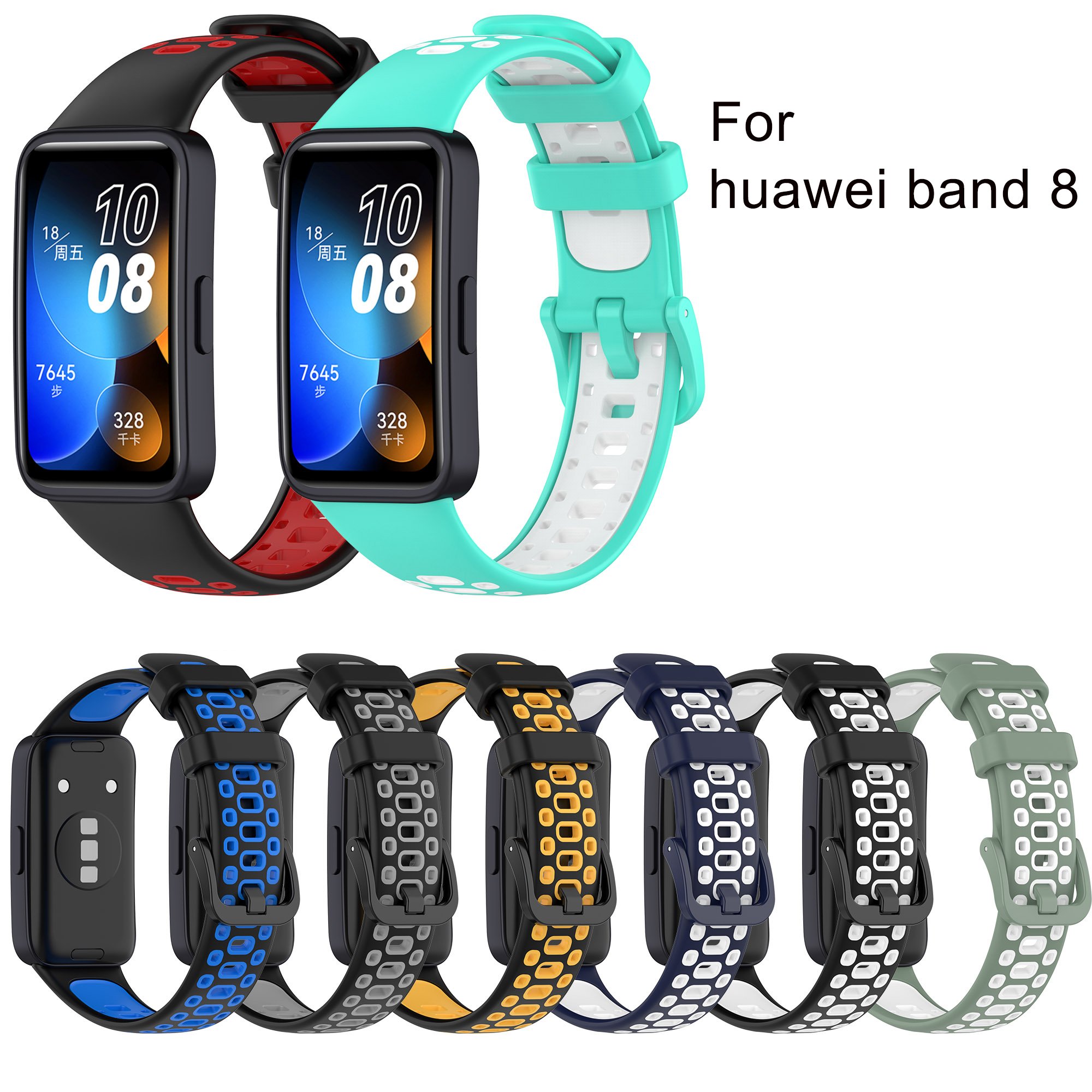 wholesale silicone rubber huawei band 8 9 sport smart Watch band Strap Bracelet Correa For huawei band 8 9