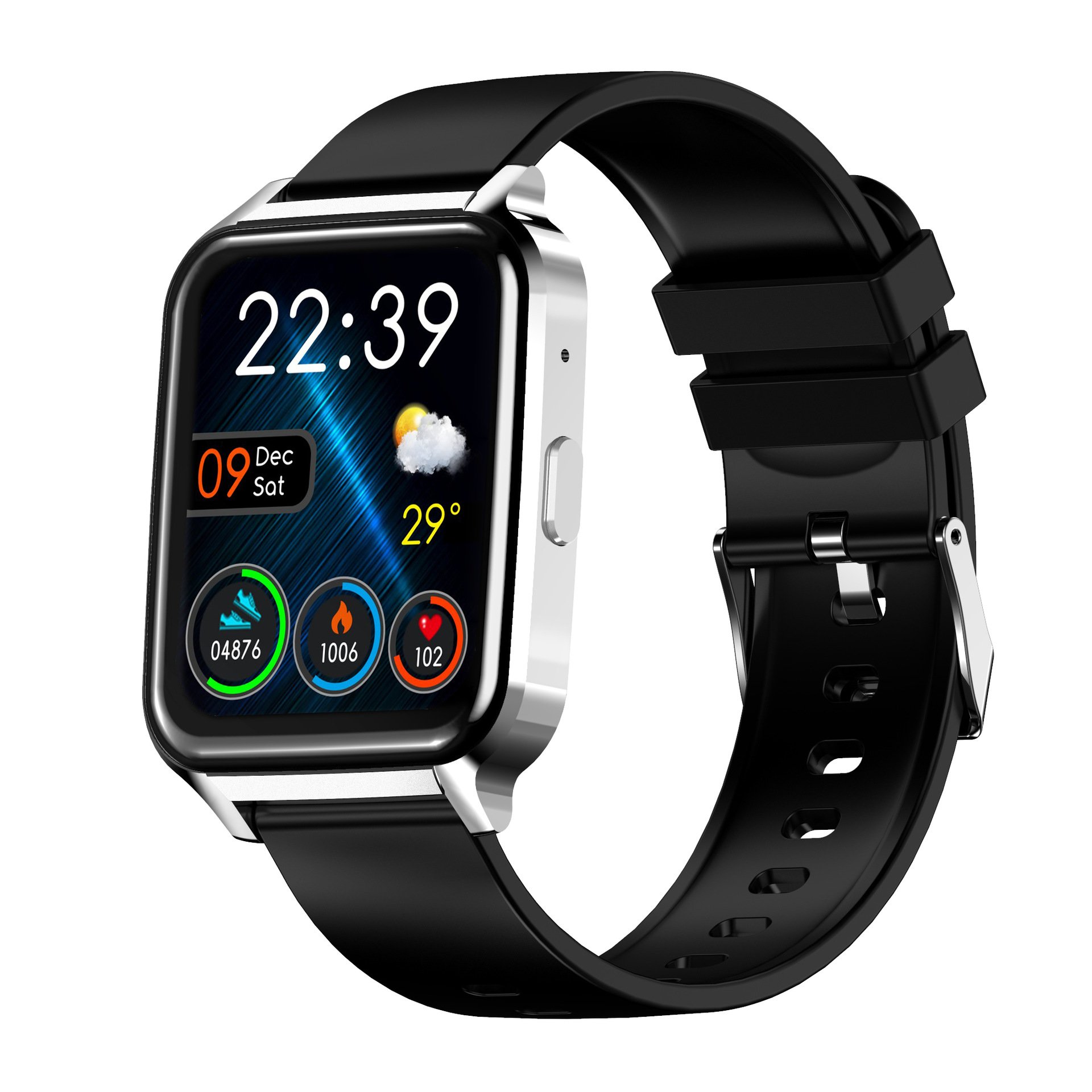 1.72 inch glass screen full touch waterproof IP67 bluetooth calling ZL23 fitness women red fashion smart watch for men