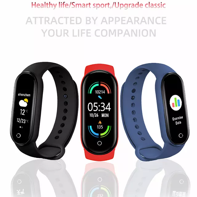 Best Selling Wearable Device Pulsera Reloj Inteligente Fitness Tracker Smartwatch Waterproof Bracelet Band M6 Smart Watch