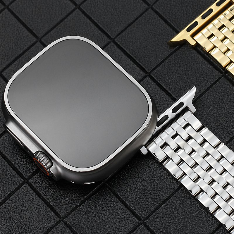 Maenwvo For apple Watch band Ultra 49 MM For iWatch 6 5 4 3 SE 44 42 40 MM Bands Stainless Steel Smart Watch Wristband