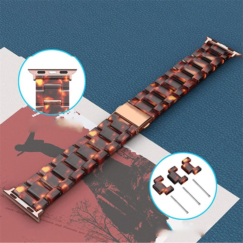 Hot-selling Multiple Color Fashion Resin Strap Bracelet band Watch Band fo rAppleWatch Watch Series /4/5/6/7/8/9