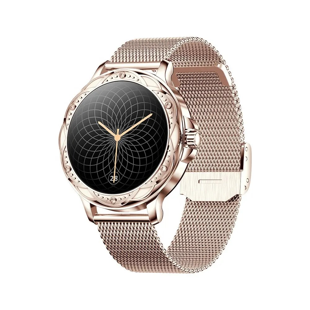 2024 new arrival ladies luxury watch CF12 Definition Round Screen Touch smart watch BT call waterproof fashion Smartwatch women