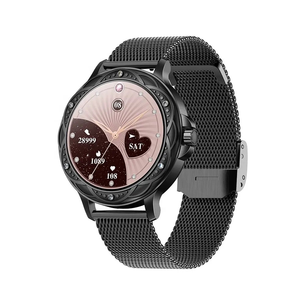 2024 new arrival ladies luxury watch CF12 Definition Round Screen Touch smart watch BT call waterproof fashion Smartwatch women