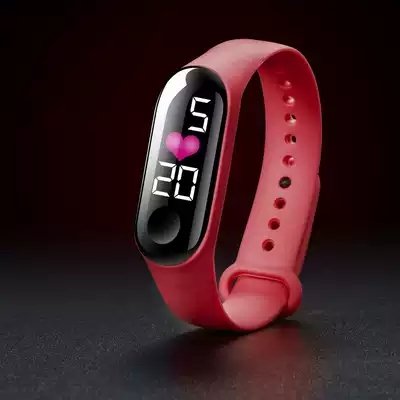 Primary school children's gift animal Led touch screen digital smart clock band cartoon cute watch