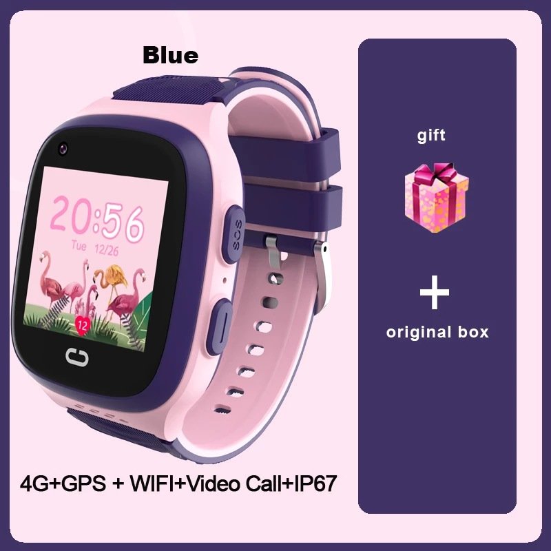 High Quality Kids GPS Smart Watch 4G Video Calling Live GPS Location Tracker Touch Screen Smart Watch For Kids