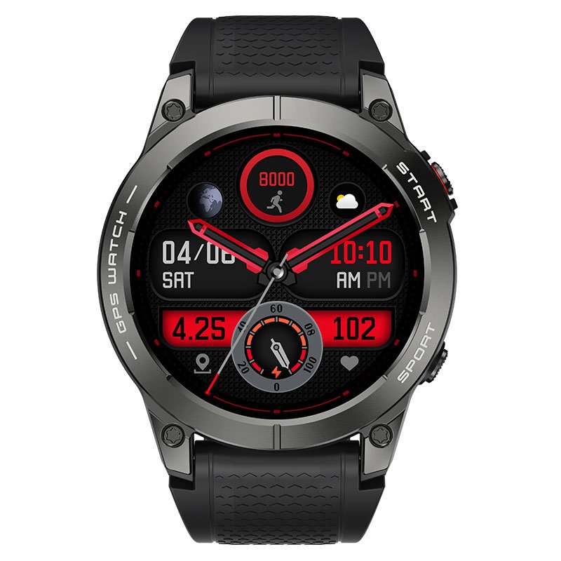 S53 2024 GPS 1.43Inch Screen Round Smartwatch Fitness Tracker BT call reloj inteligente Outdoor 400mah Sport Smart Watch for men