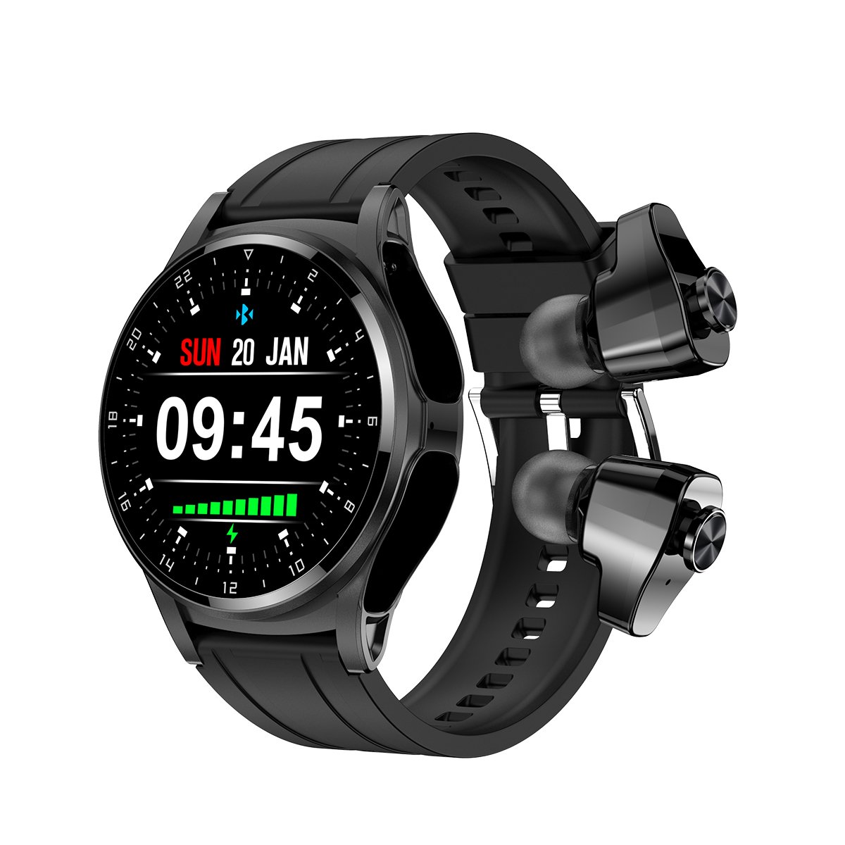 2023 New GT66 Tws Reloj Smart Watch With Earbuds For Men Women 1.39 Inch IPS Screen Bt 5.2 Call Smartwatch