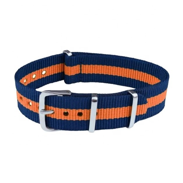 Silicone Watch Straps N111 Blue Orange Water Resistant Watch Bands Bracelet 18 - 22 mm Smart Watch Bands & Accessories Wristband