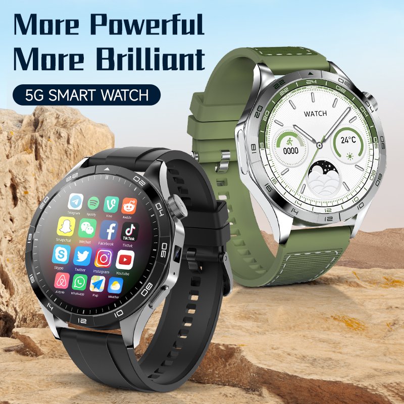 5G Android LM01 Smart Watch for men Netcom 4G Card Watch HD AMOLED Screen + Dual Camera montre intelligente