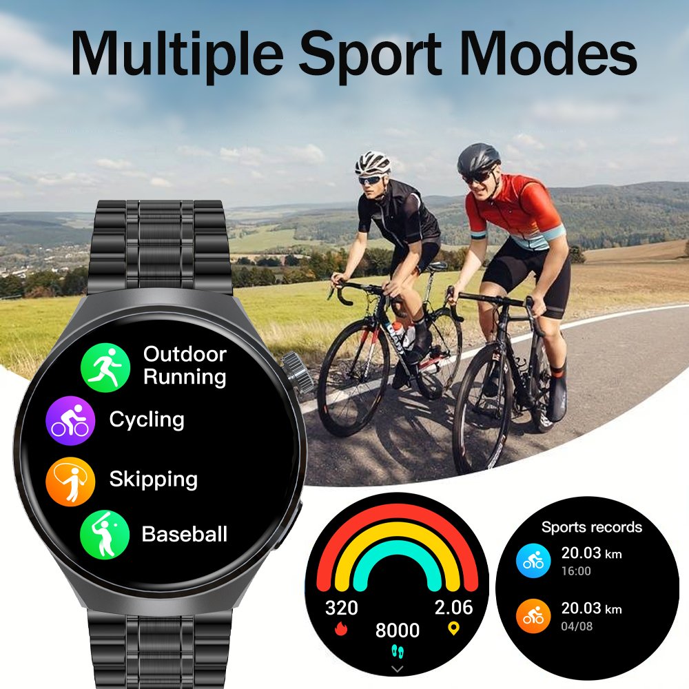 SENBONO V19 Smart watch Men 1.39'' HD screen BT calling Waterproof Heart rate Sports Fitness Bracelet woman Men Smartwatch