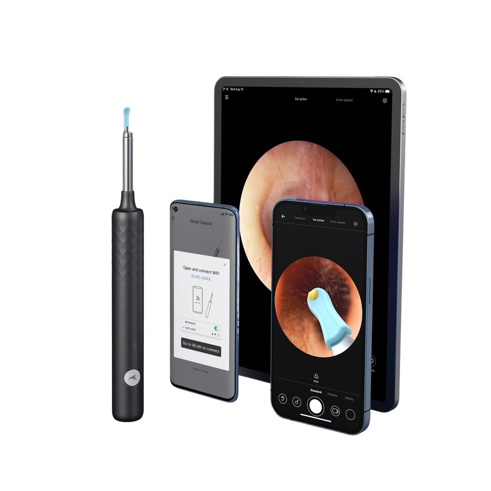 Bebird R1 1080P Waterproof Smart Ear Monitor OLED Display WiFi 4G App Control Android Operation Bar Design 1-Year Accessory