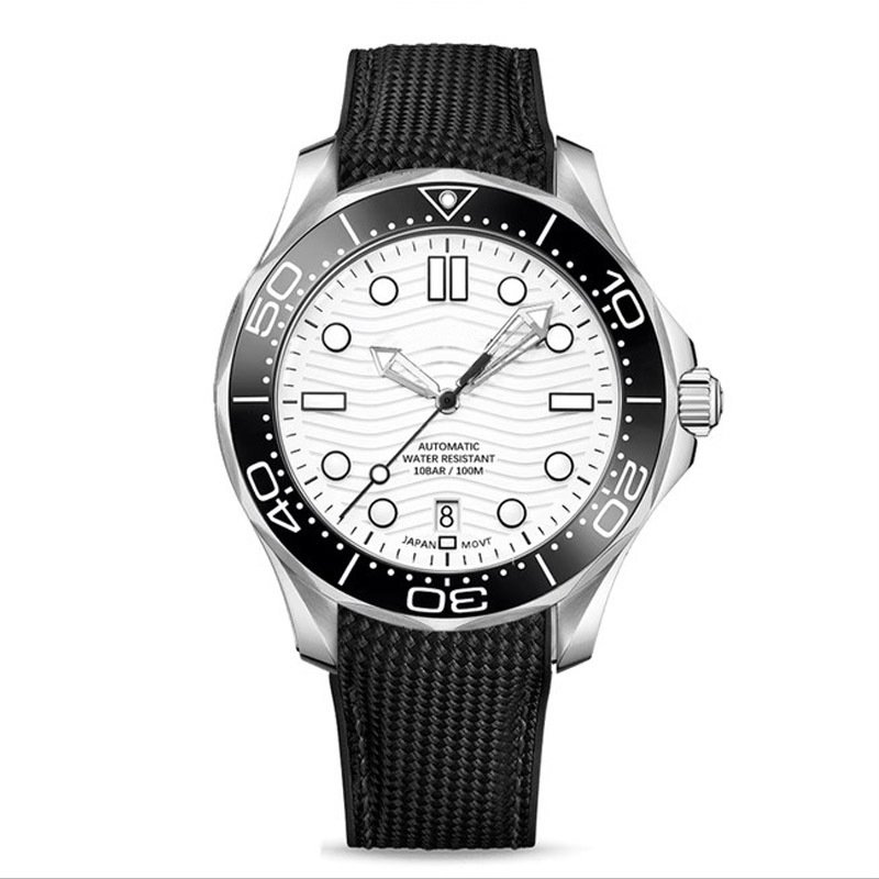 Luxury fashion Watch custom logo custom stainless steel stainless steel sapphire glass ceramic ring mouth mechanical men's watch
