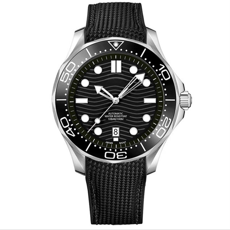 Luxury fashion Watch custom logo custom stainless steel stainless steel sapphire glass ceramic ring mouth mechanical men's watch