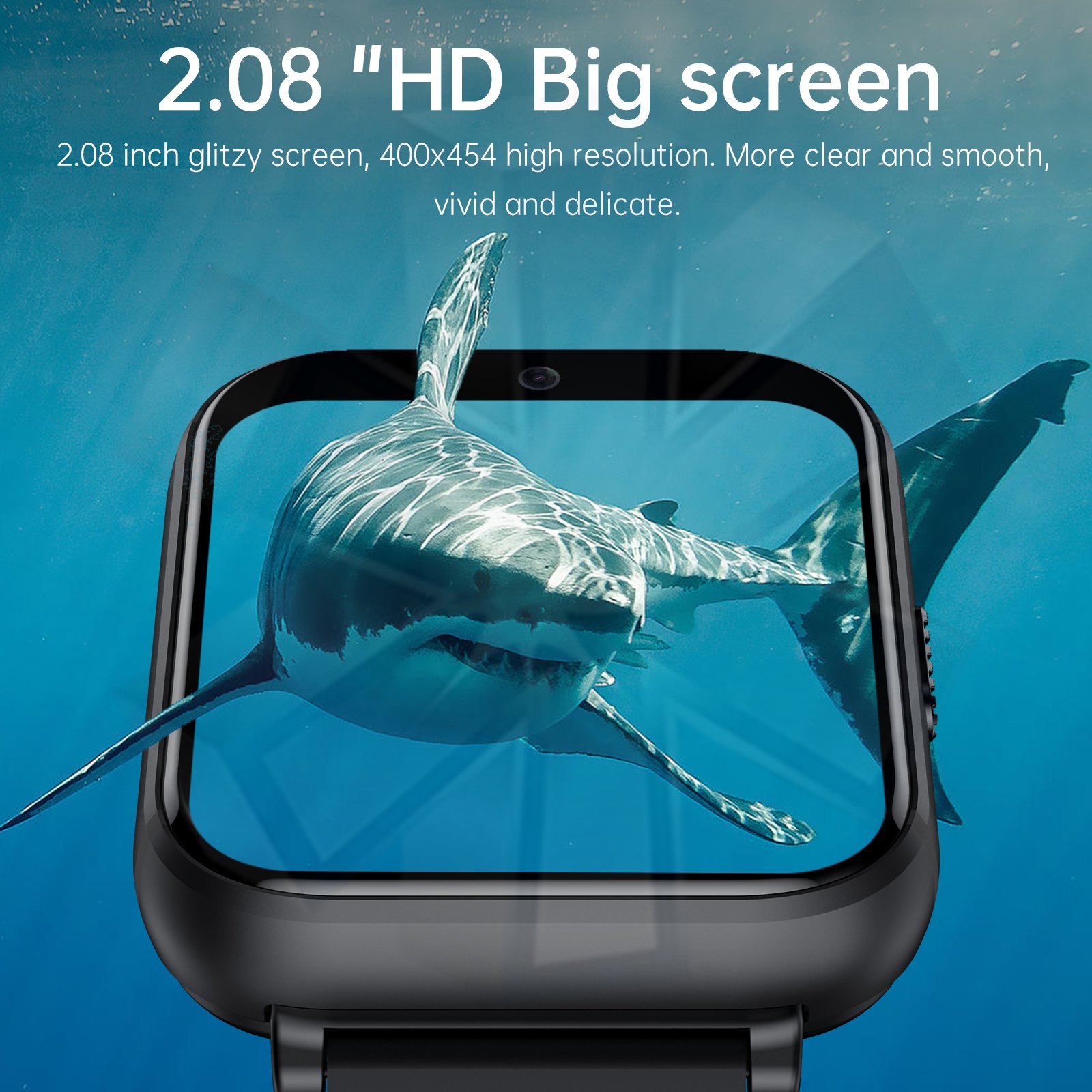 Q668 4G Smart Watch 4GB RAM 64GB ROM 2.08 inch Android 9.0 4G GPS WiFi Smart Watch Men Smartwatch with Camera 930mAh Battery