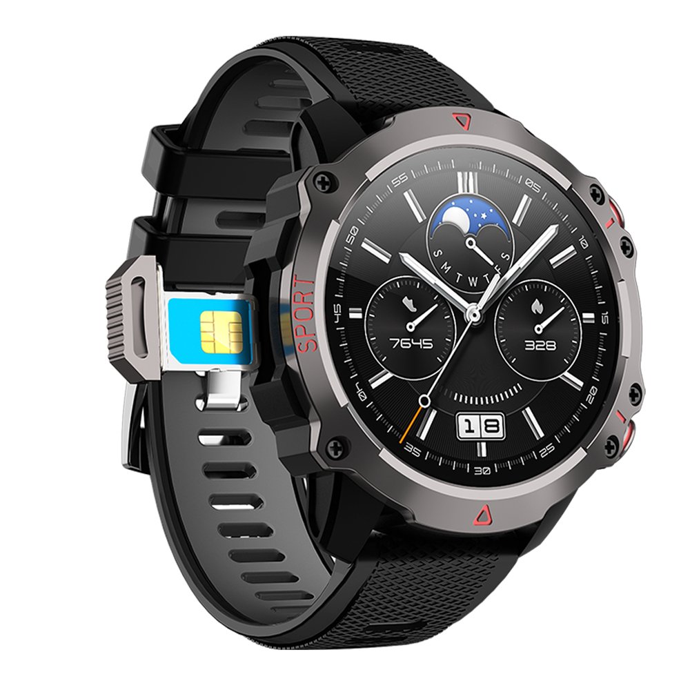 2024 B5 Sim card 4G Smartwatch 1.53Inch Amoled 800mAH Battery Video Call WIFI GPS NFC Health Monitoring Sport Smart Watch 4g