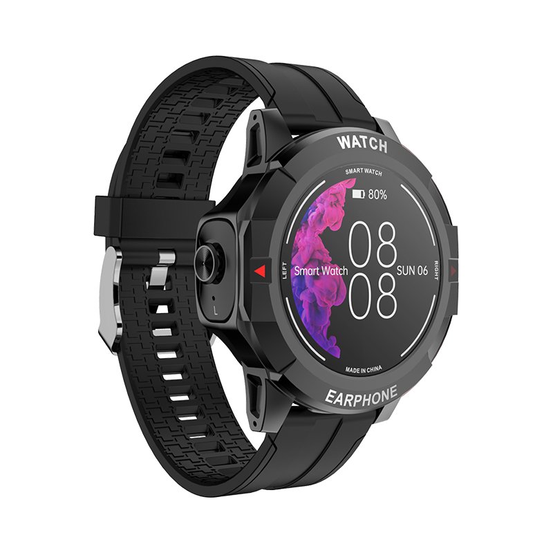 New design N15 Bracelet 2 in 1 Smart watch with Wireless Earbuds 1.28inch Screen Support 64MB Card 300mAh Battery
