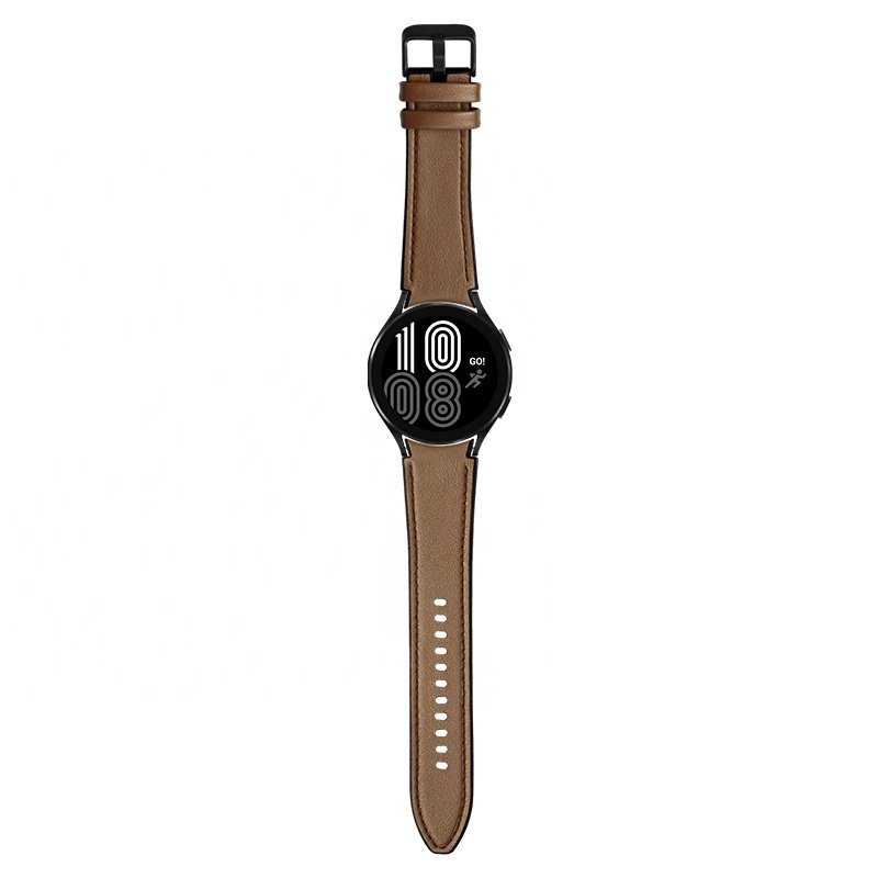 Genuine Leather Silicone Smart Watch Bands For Samsung Galaxy Watch 5 40mm 44mm Watch5 Pro