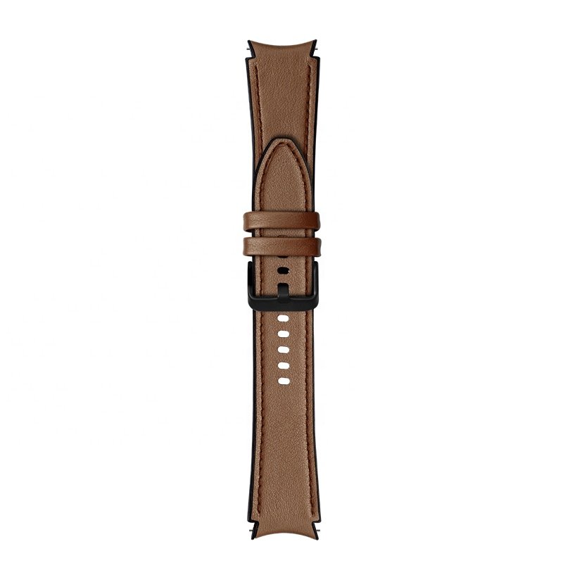 Genuine Leather Silicone Smart Watch Bands For Samsung Galaxy Watch 5 40mm 44mm Watch5 Pro