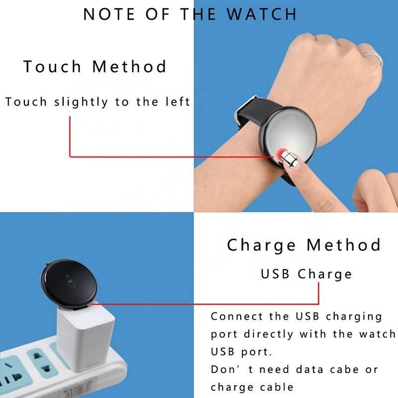 Cheap D18 Women waterproof Sports Bracelet Fitness Tracker Heart Rate Monitor Watches Smart Wristband Man Smart watch for apple