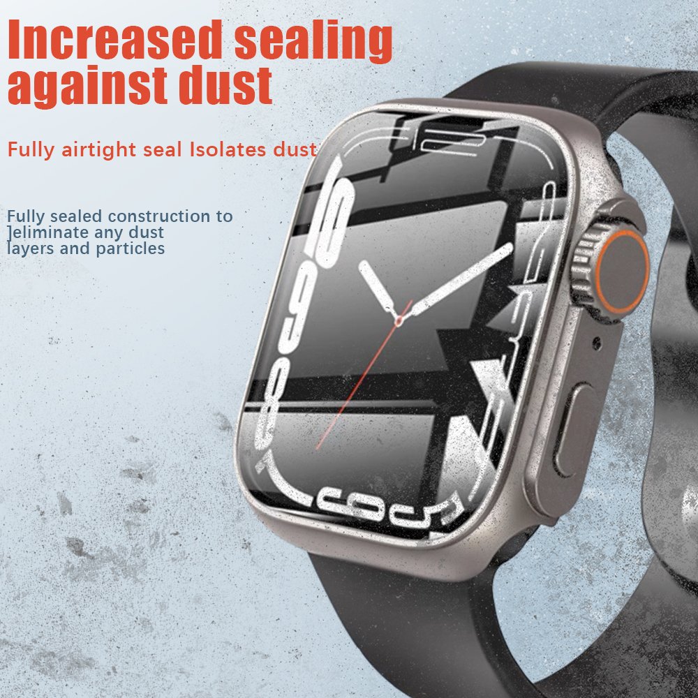 Waterproof Case For Apple Watch 45mm 40mm Screen Protector 360 full Cover PC Bumper Smartwatch Case smart watch accessories