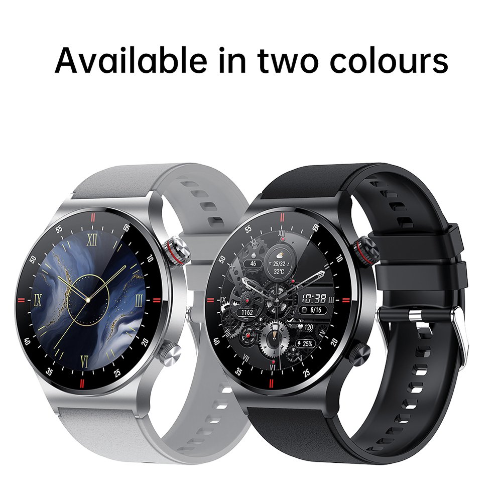 Dual Strap QW33 Smartwatch Man Reloj Inteligente Para Hombre Sport Watch IPS Touch Screen NFC Smart Watch 2024 With Round Dial