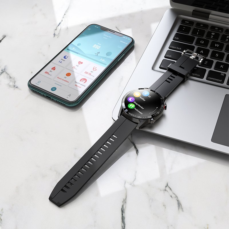 2021 New listing Hoco Y2 Smart Watch Waterproof IP68 Capacitive Touch Screen Smartwatch