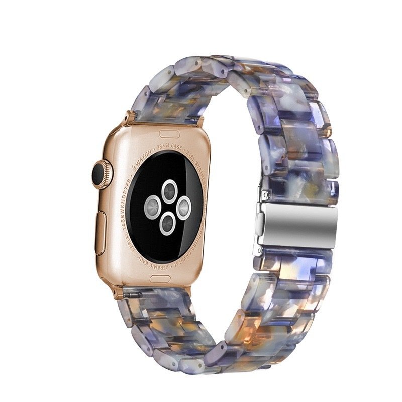 Luxury Colorful Resin Watch Strap Bracelet smart watch bands accessories For Apple Watch Series 9 8 7 6 5 4 3 Ultra 2 bands 49mm