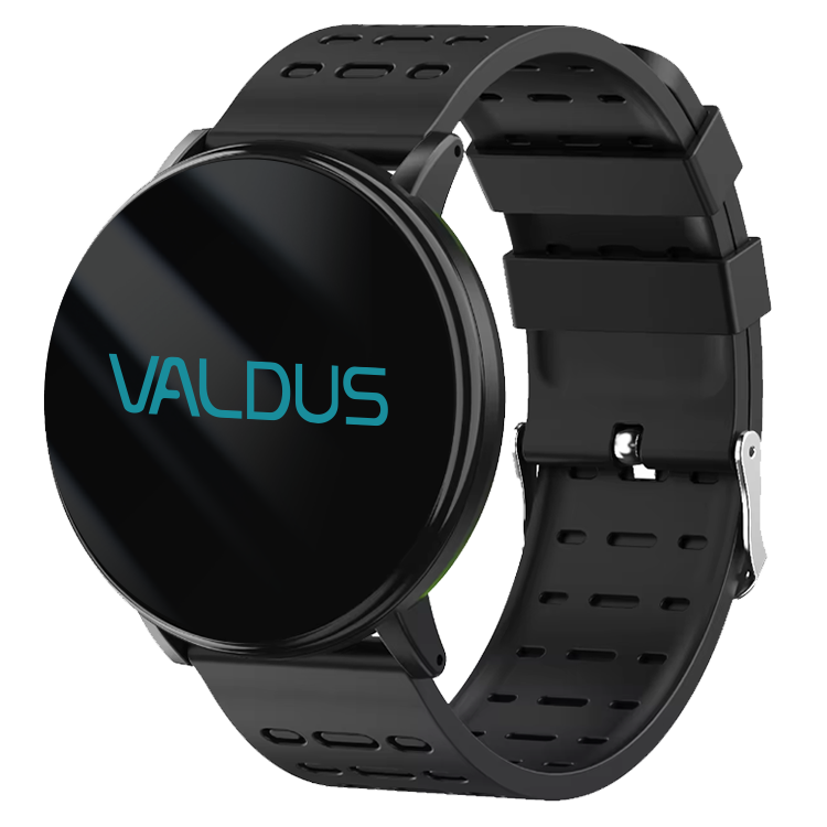 VALDUS Round Smart Watch Blood Pressure Waterproof Sport Clock Fitness Tracker Smartwatch for Android IOS Phone