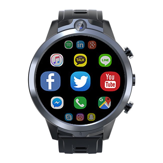 Powerful 4G LTE Smart Watch for Man App Download Waterproof GPS Bracelet SIM Card Wifi Android Fitness Sport Smartwatch