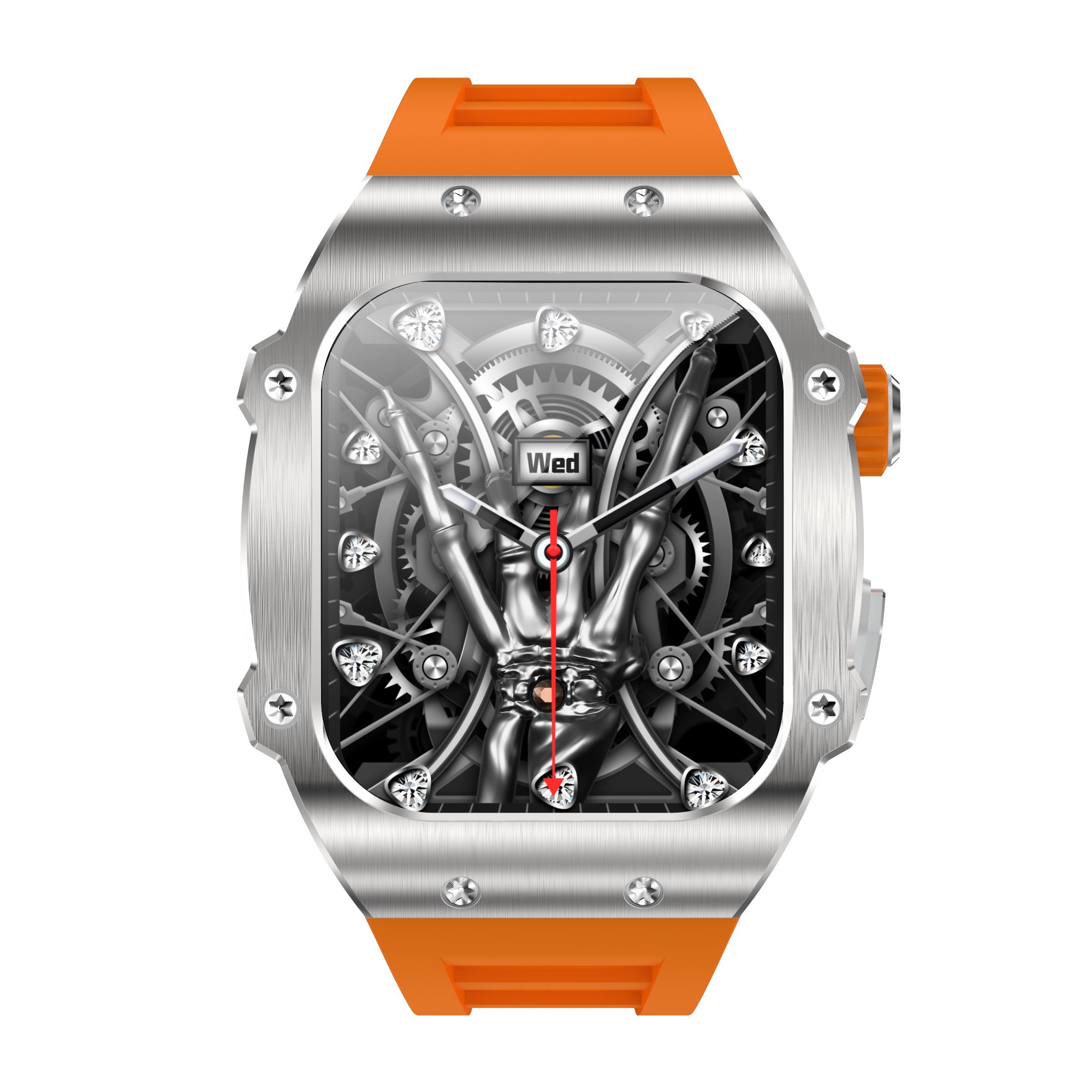 New arrival AK55 Smart watch 2023 outdoor sports BT calling Square Screen 400mAh Battery Health Heart Rate BP Monitoring