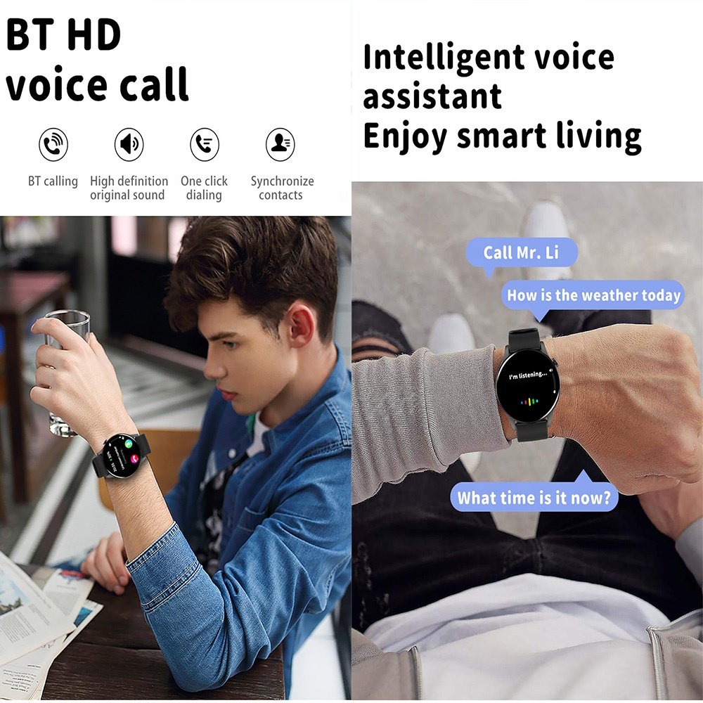 Top quality AMOLED screen New Fashion Smart Watch Men Women Waterproof Heart Rate Tracker Sport Smartwatch
