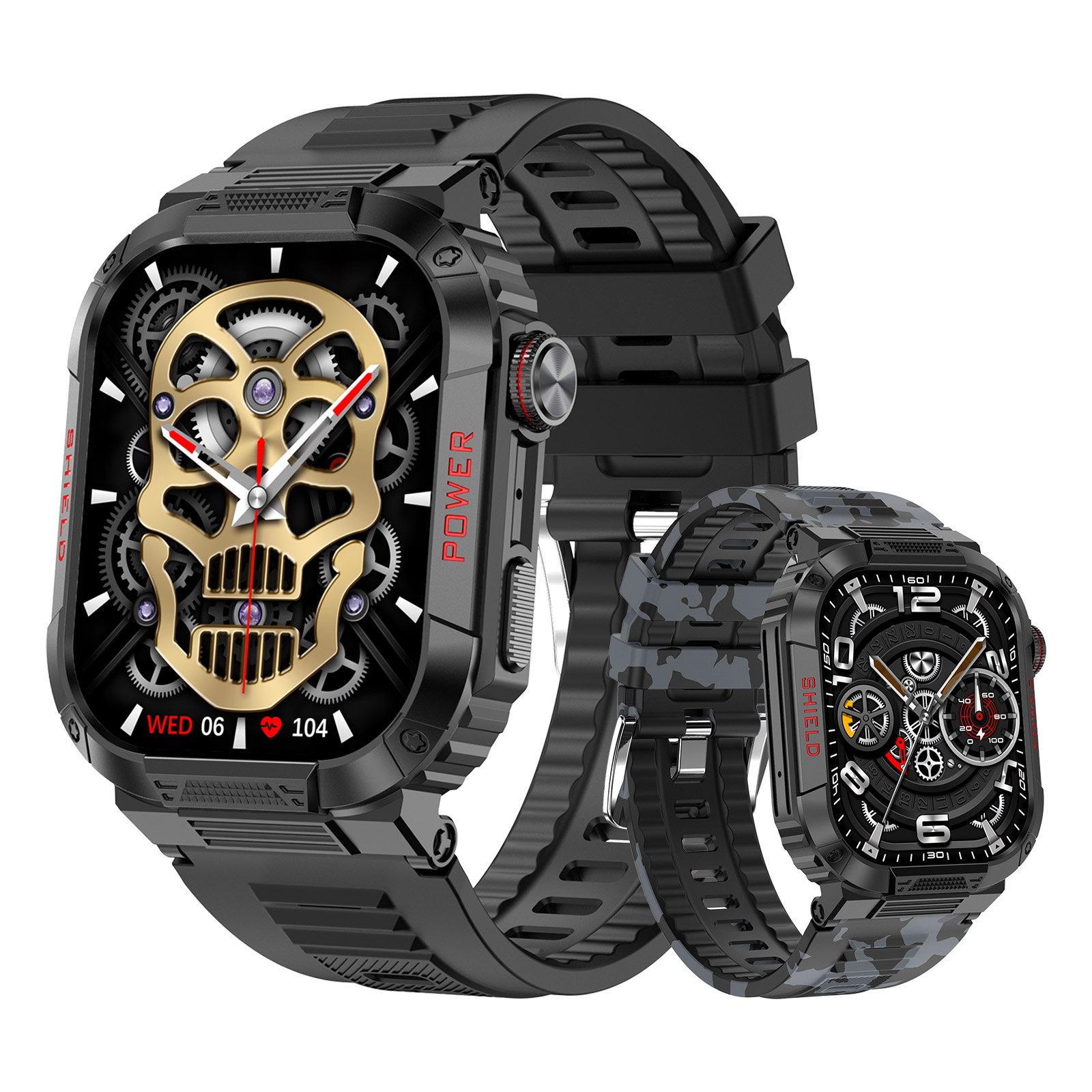 2024 Reloj Smartwatch Outdoor Sports Smart Watch TK25 2.02" Screen IP68 Waterproof Voice Assistant BT Call Men Fitness Tracker