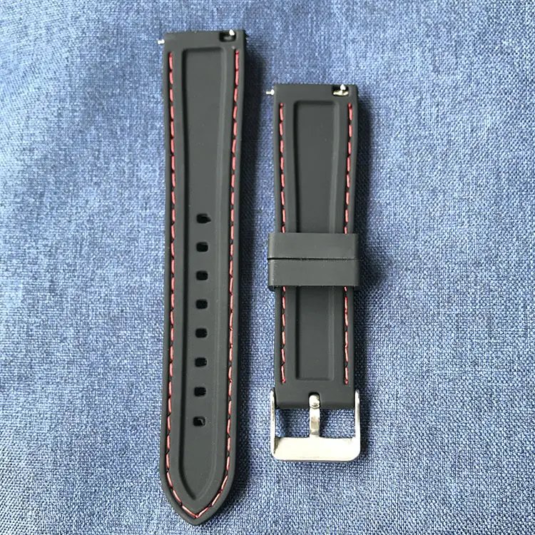 Silicone Rubber Sport Smart Watch Straps Womens Men Belts Quick Release Fit Watch Band Replacement For Garmin 5s 20mm 22mm