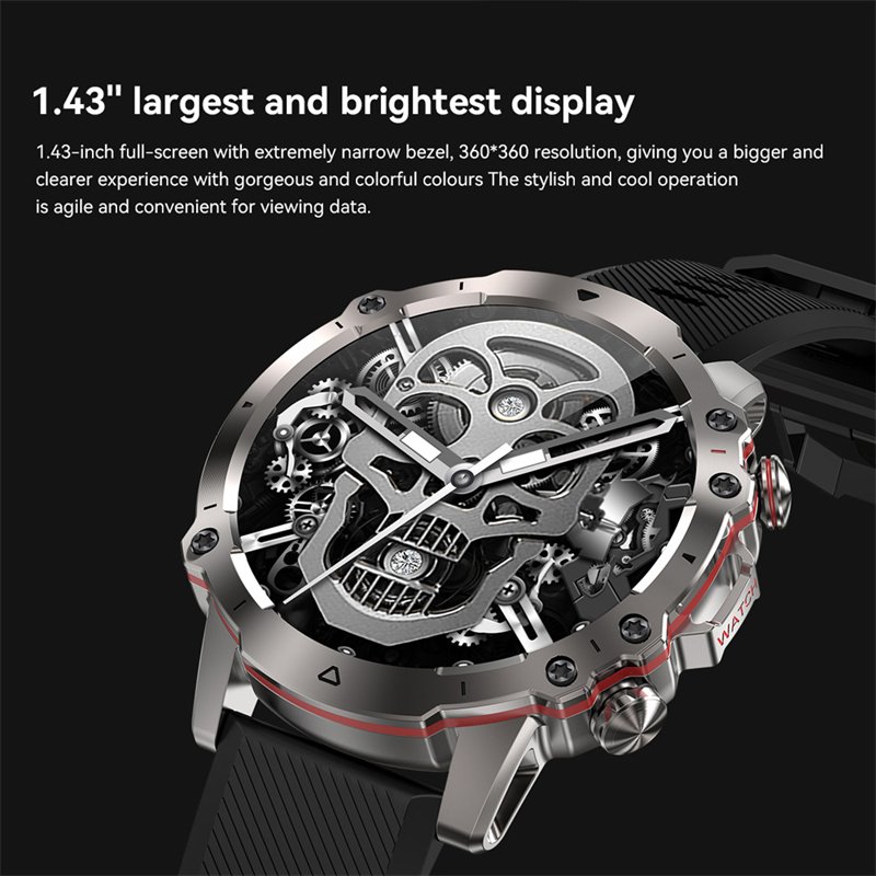 Latest AK56 Smartwatch Hombre Outdoor Sports Activity Tracker Fitness Bracelets Round Shape Screen Smart Watch Per Uomo For Men