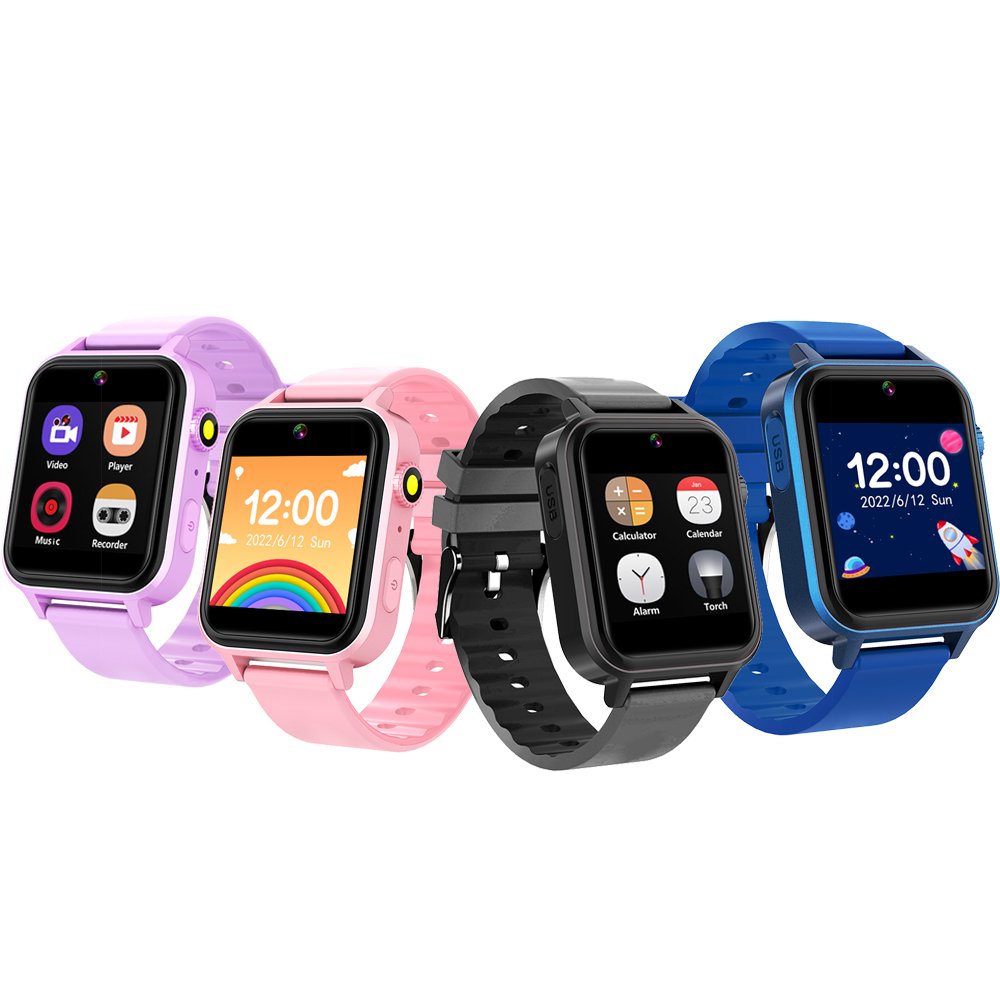 Kids Game Smart Watches With 18 Games HD Touch Screen Video Camera Music Player Alarm Clock Gifts For 5-12 Year Olds Kids Boys
