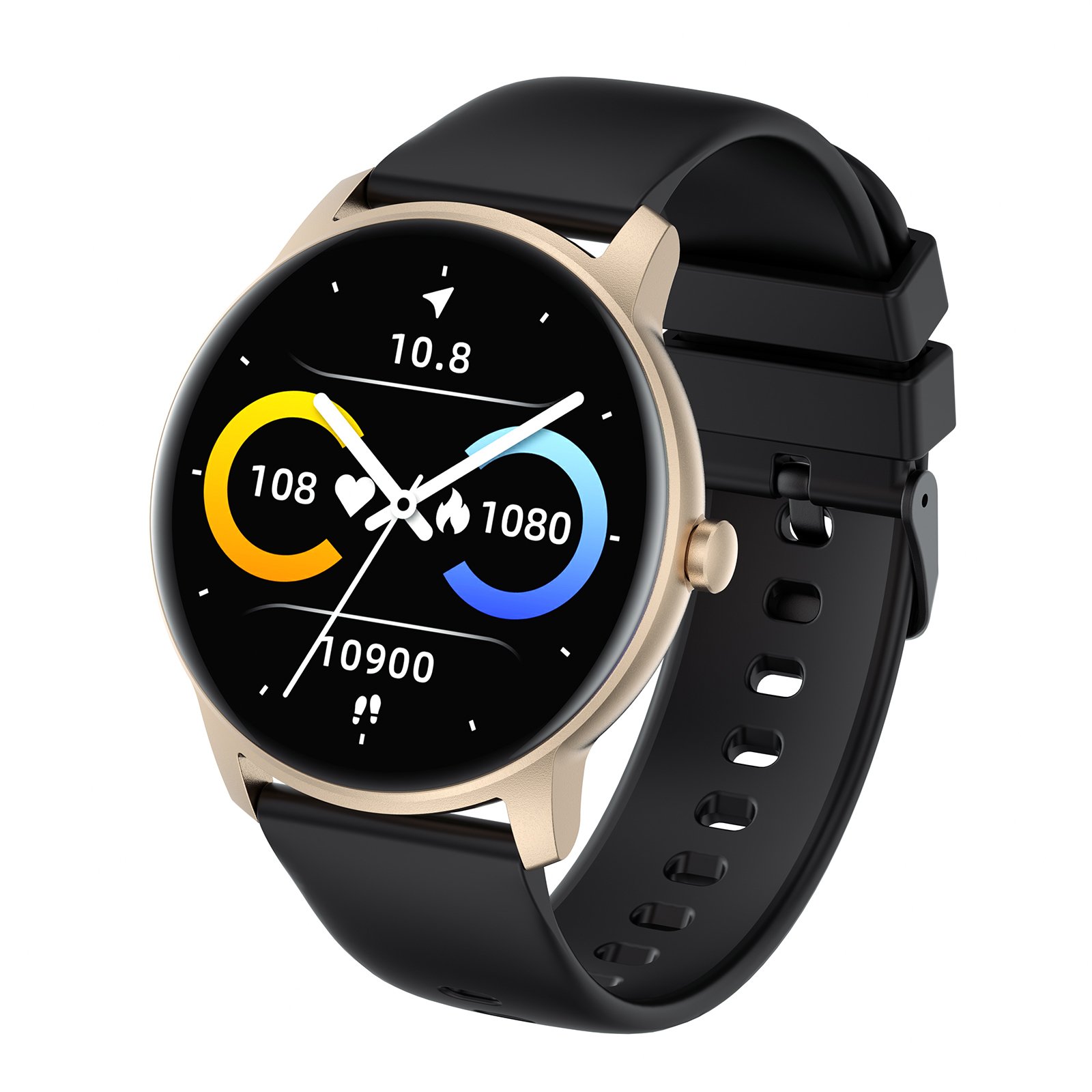 Kingwear Factory direct ip68 waterproof touch display smart bracelet smartwatch men round smart watch