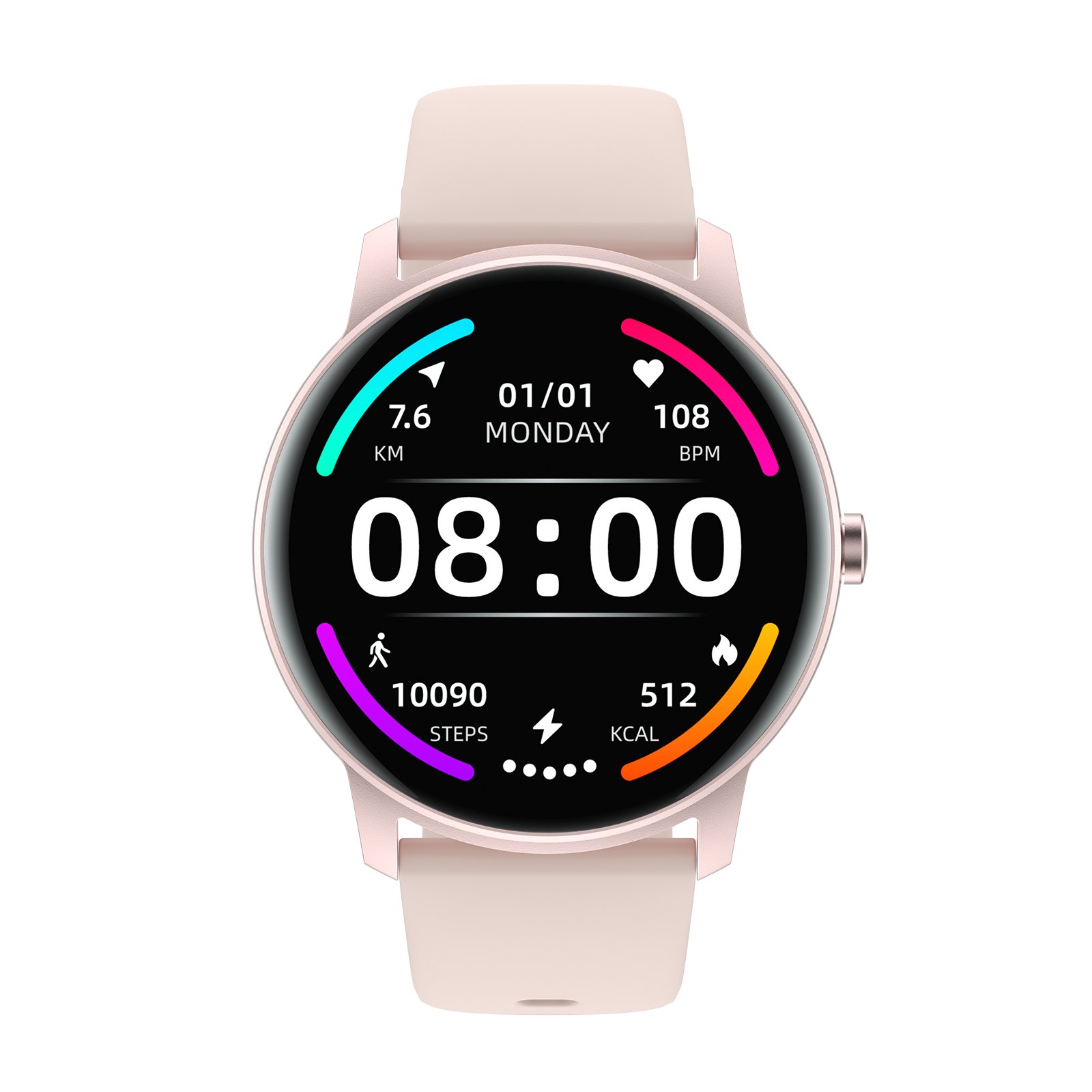 Kingwear Factory direct ip68 waterproof touch display smart bracelet smartwatch men round smart watch