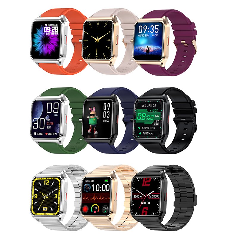 1.69 inch smart watch 2024 sport watch heart rate health tracker message reminder BT call H60 android fashion smart watch