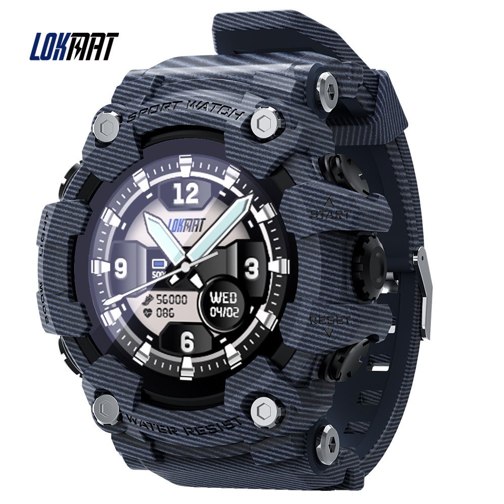 Factory Wholesales Lokmat Attack Full Touch Screen Fitness Tracker Smartwatch Heart Rate Monitor Smart Watch Men