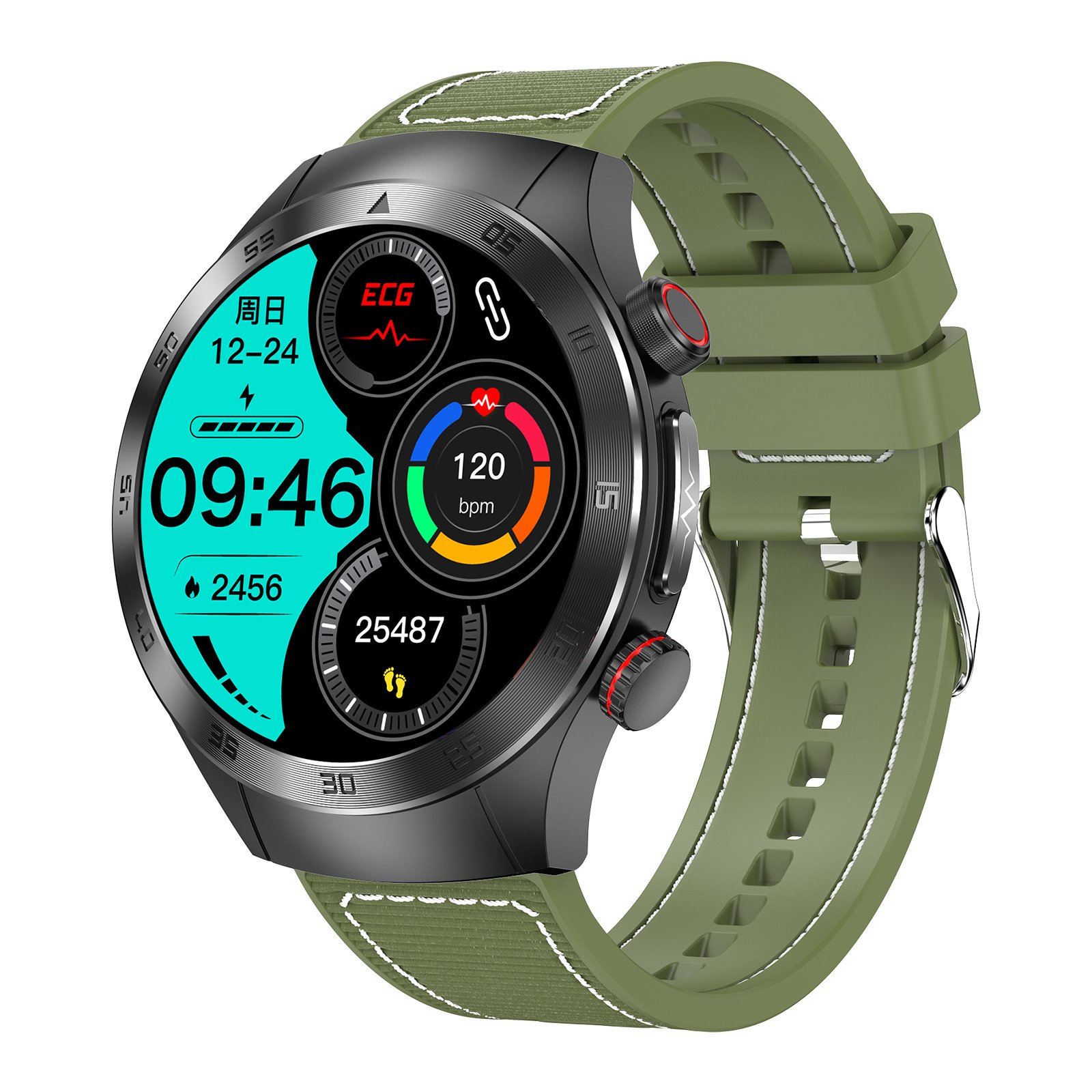 2024 New arrival E800 AMOLED screen reloj inteligeall ECG+PPG BT Call Smart Watch smart watch smartwatch Fashion Health Watch