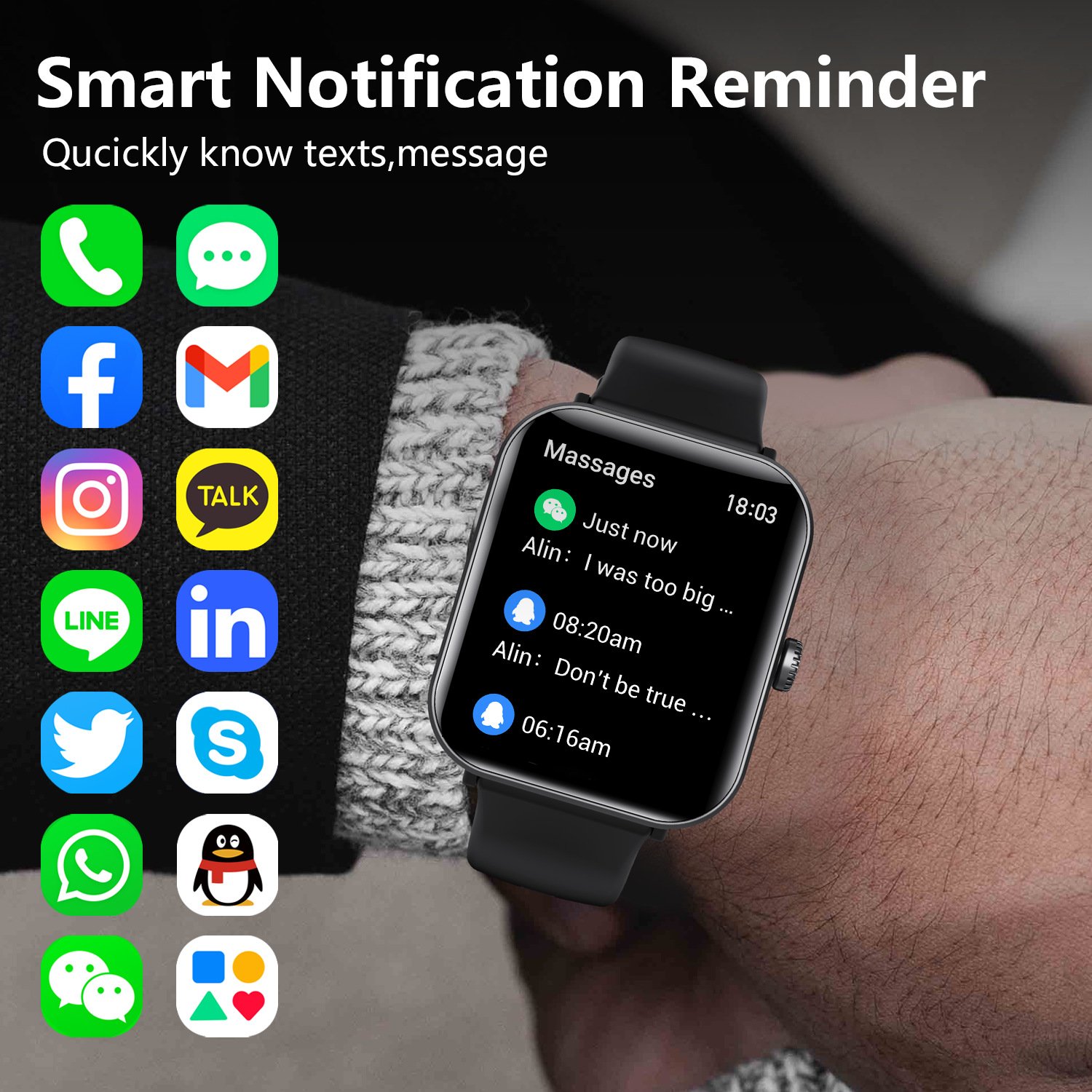 Smart Watch 1.91 inch Smart watch heart rate BT call information push bracelet sports watch F57PRO smartwatch for Women Men