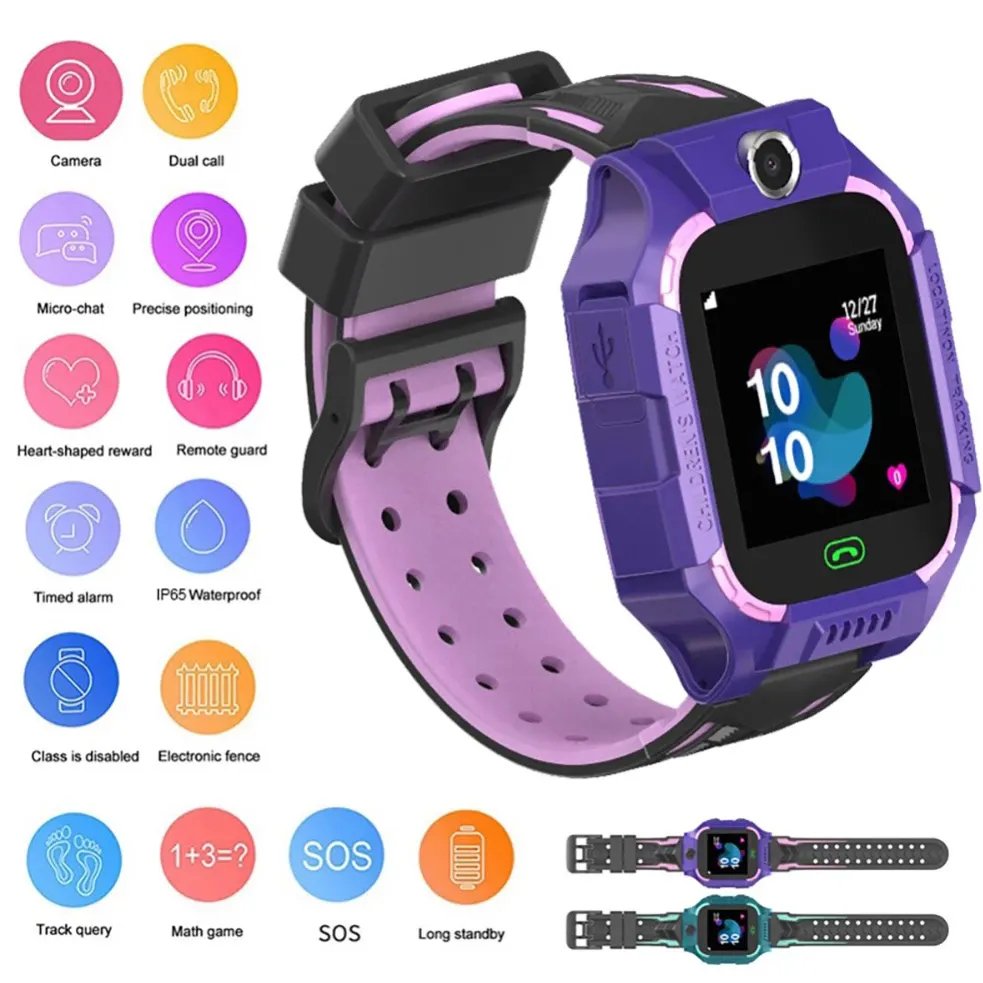 Q19 Kids Smart Watch Anti-Lost SOS Call GSM LBS Location 2G Touch Screen GPS Smart Watch For Kids Children Smartwatch Q19