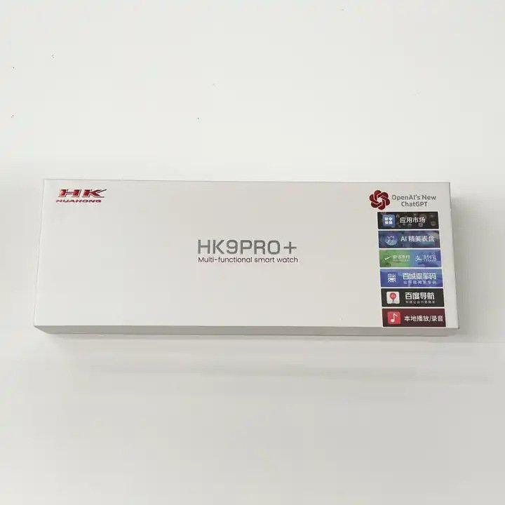 Premium 2024 Smart Watch HK9 pro+ Smartwatch Local Music Play Multi Sports Amoled Screen Record Heart Rate Open AI