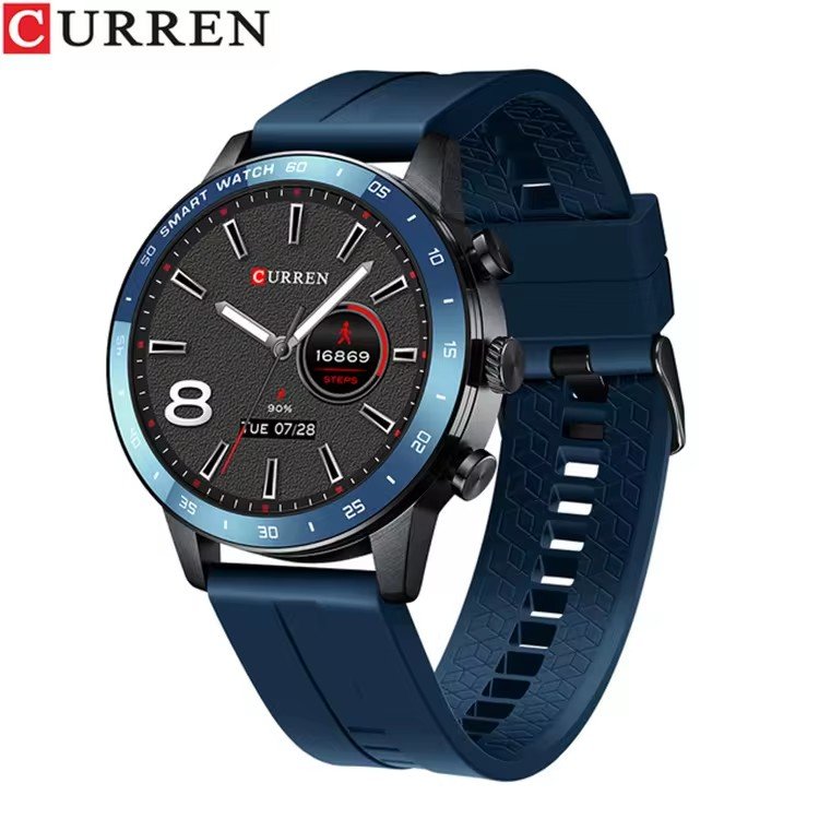 New arrival 2024 Curren Fashion smart watch 6001 for Android IOS hear rate monitor Fitness Tracker Health Smart Men's Watch