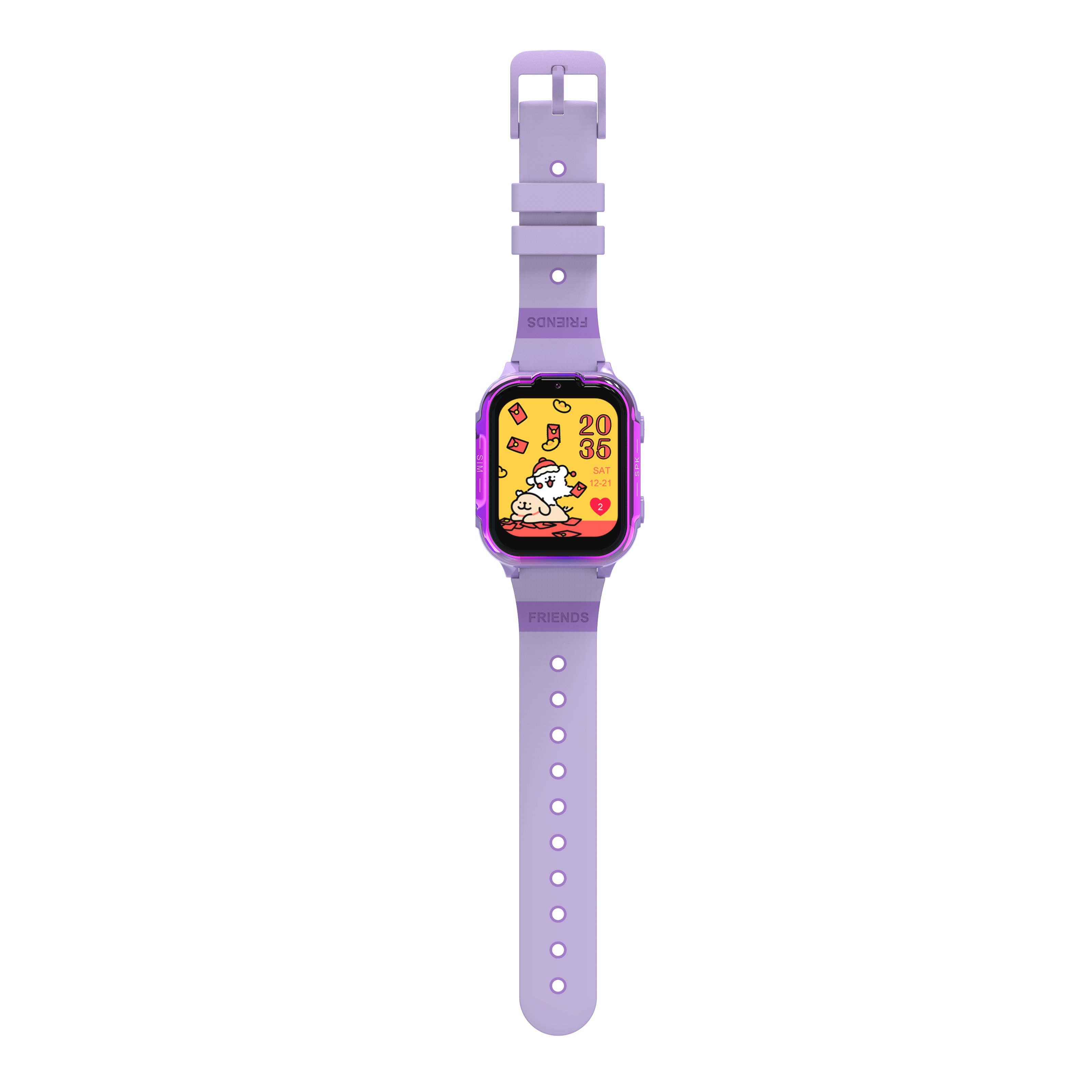 Factory Wholesale Kid Smart Watch With GPS And Video Call Smart Watch Kids Sim Card Colorful Pink Purple With Free Funny Games