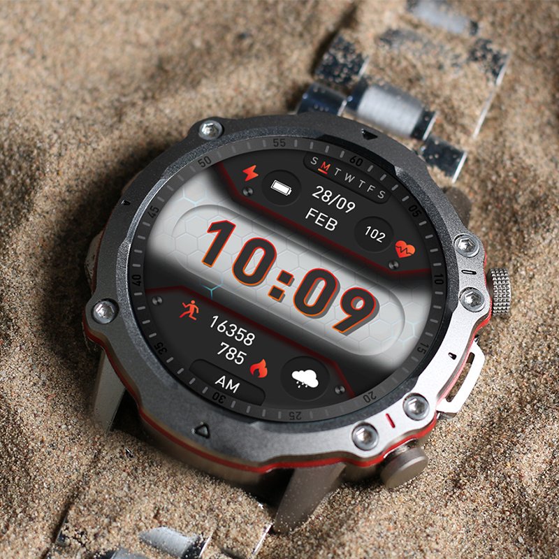 FW09 Measure multiple skin color heart rate blood oxygen BT talk smart watch with encoder 1.43 inch AMOLED resolution 466*466